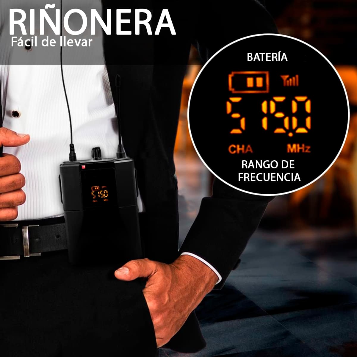 Miniatura 5 de Micrófonos Inalámbricos Dual UHF DX-200H